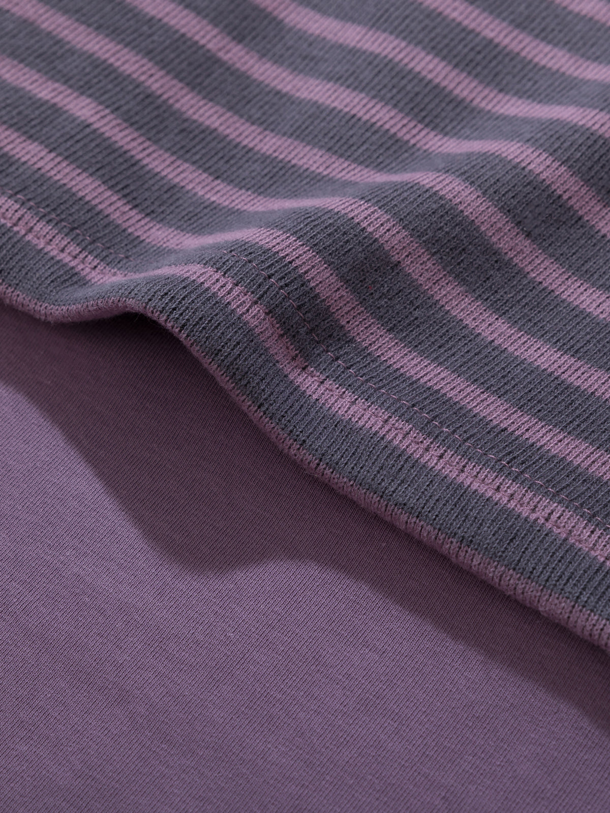 Layered-Look Striped Cropped Hoodie