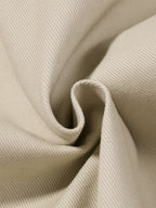 Contrast-Trim Flap-Pocket Flared Cargo Pants