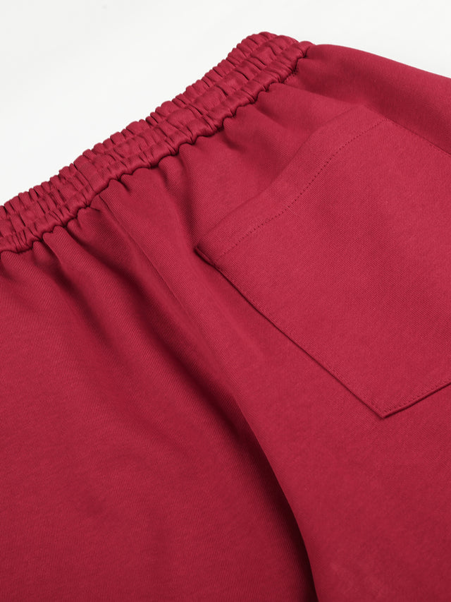 Plaid Star-Panel Baggy Sweatpants