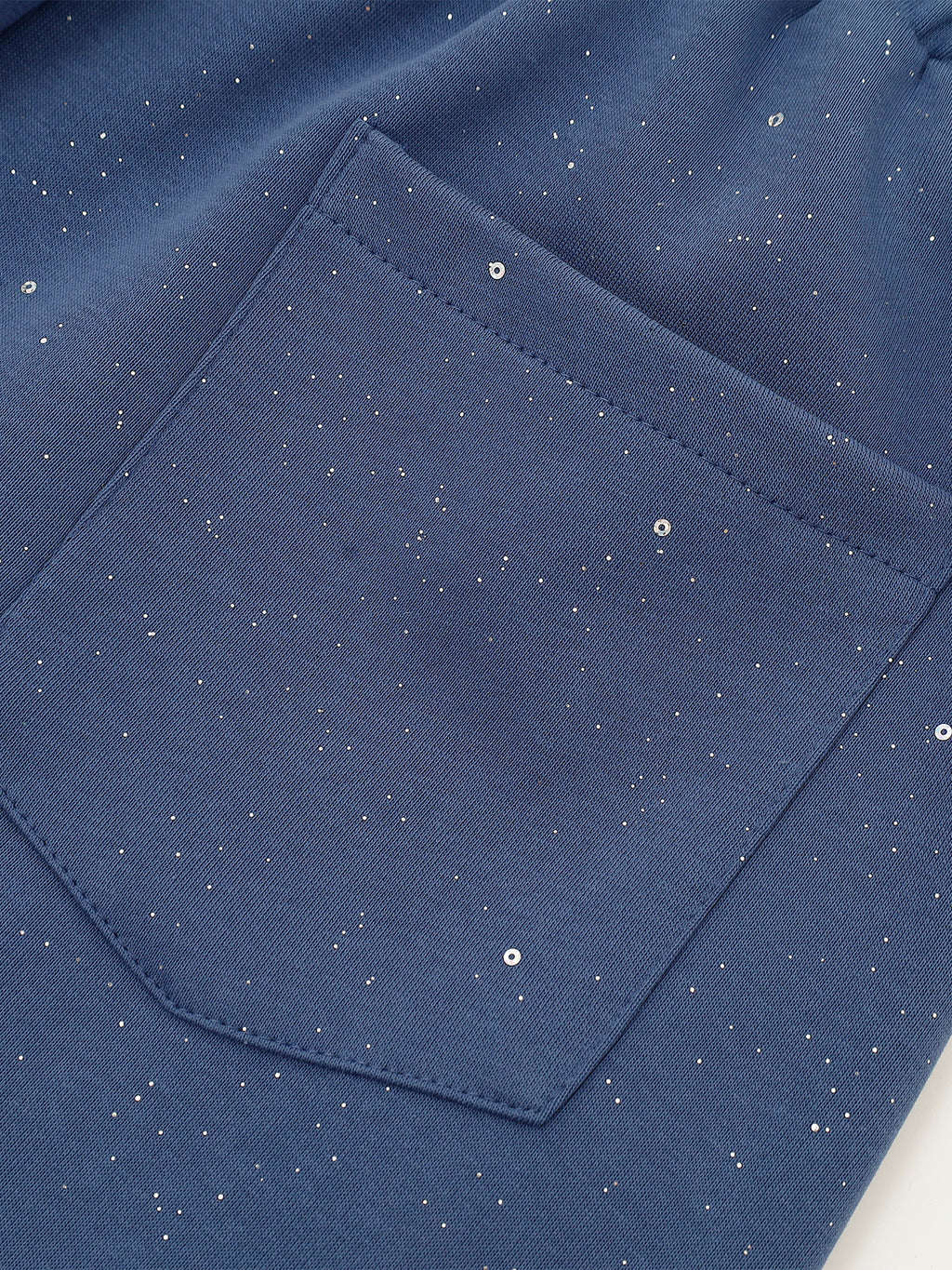 Rhinestone-Letter Baggy Sweatpants