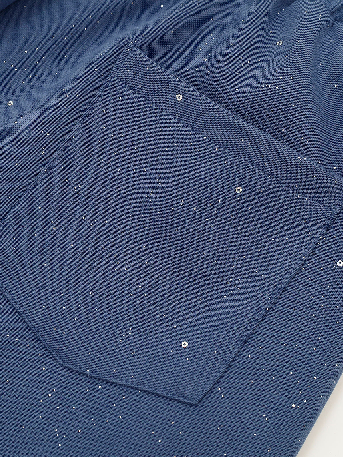 Rhinestone-Letter Baggy Sweatpants