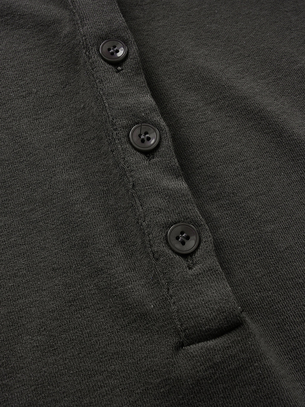 Ribbed Button-Placket Double-Layer Slim Top
