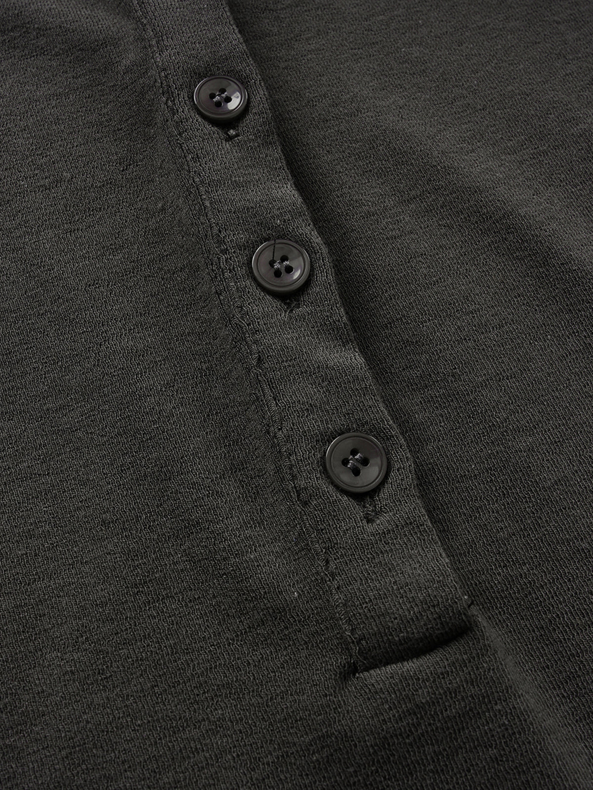 Ribbed Button-Placket Double-Layer Slim Top
