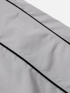 Piped-Trim Straight-Leg Track Pants