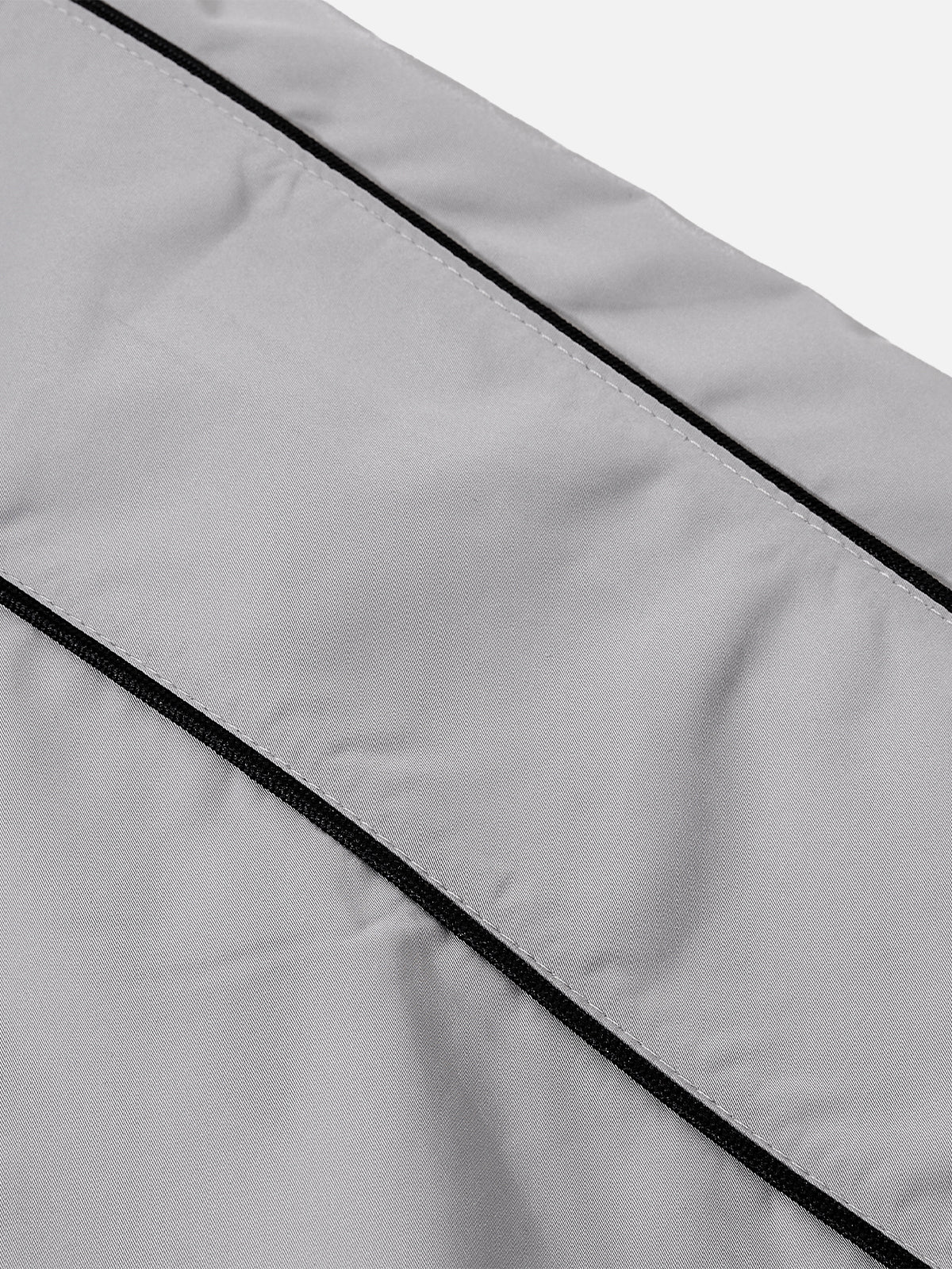 Piped-Trim Straight-Leg Track Pants