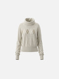 Argyle Slim-Fit Turtleneck Sweater