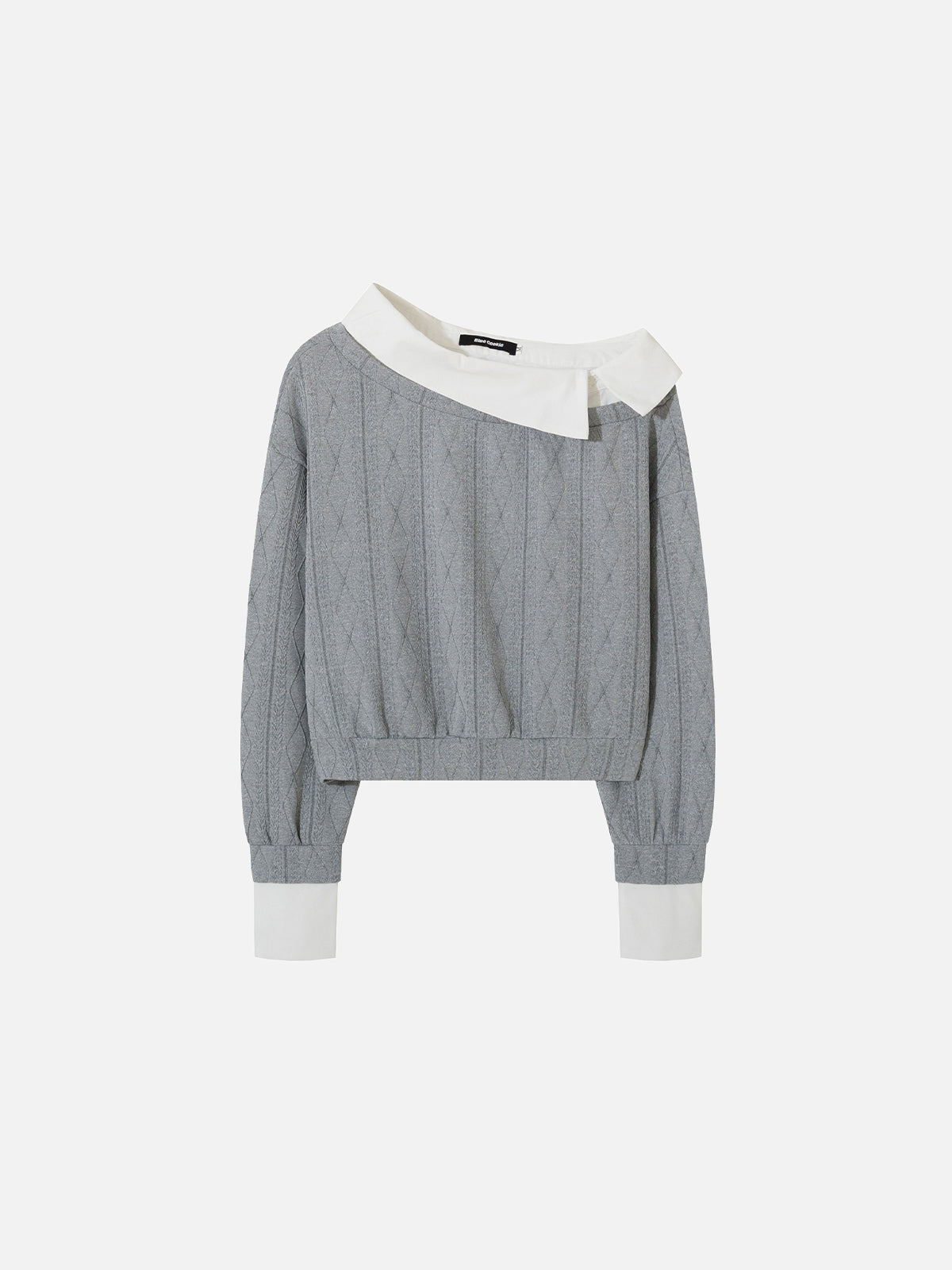Asymmetrical Off-The-Shoulder Layered Cropped Top