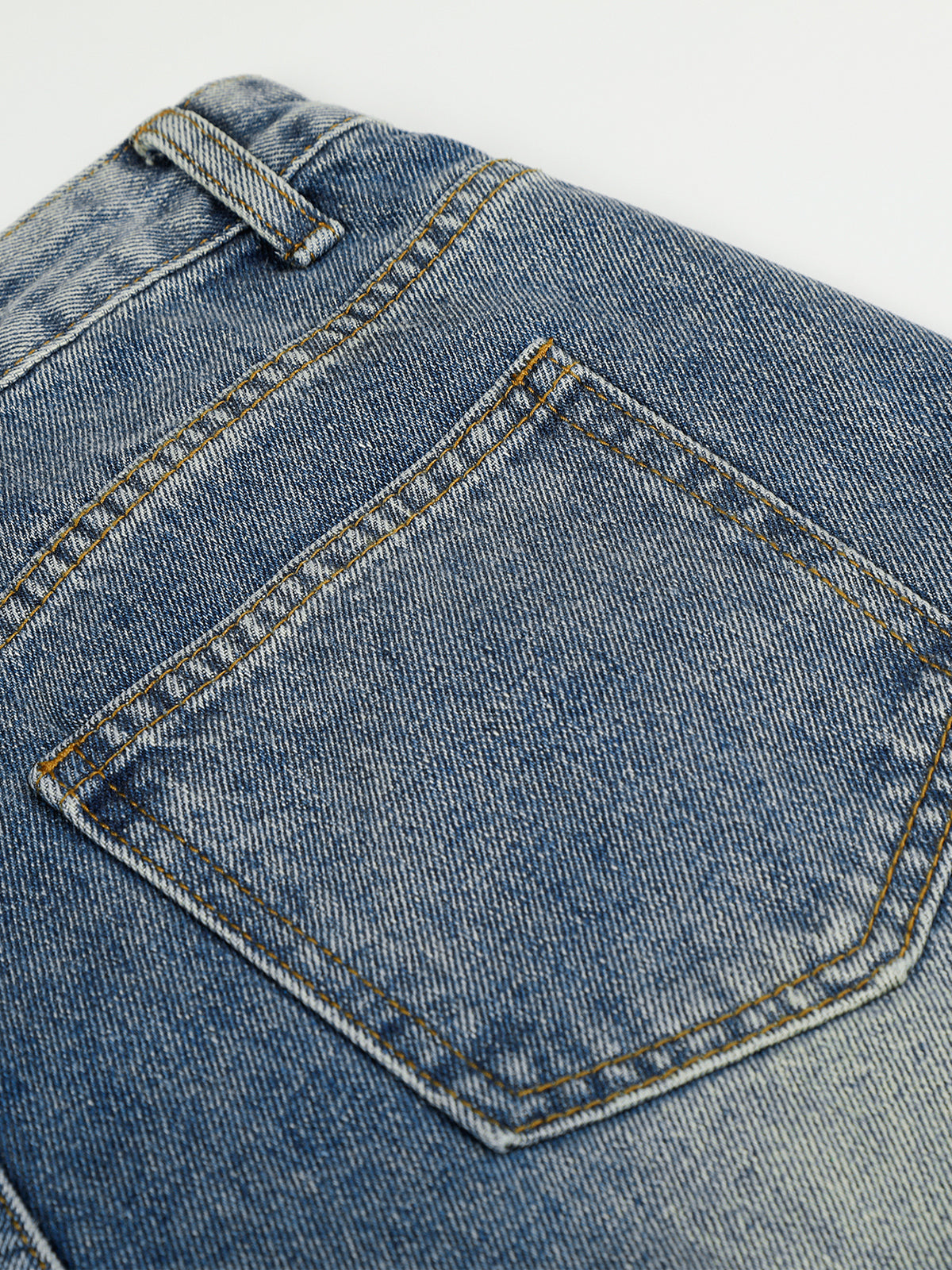 Rhinestone-Embellished Balloon Baggy Jeans