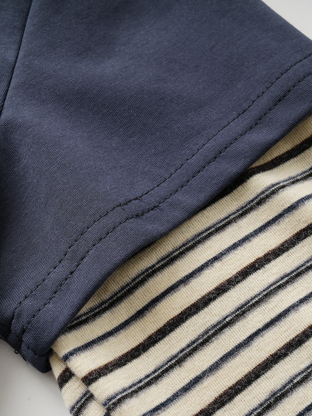 Retro Graphic Layered-Sleeve Boxy T-Shirt