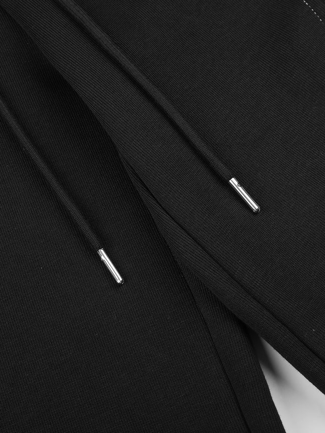 Star-Appliqué Contrast-Stitched Baggy Cargo Sweatpants