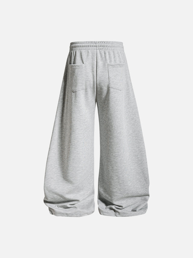 Napoleonic-Inspired Braided-Trim Super-Baggy Sweatpants