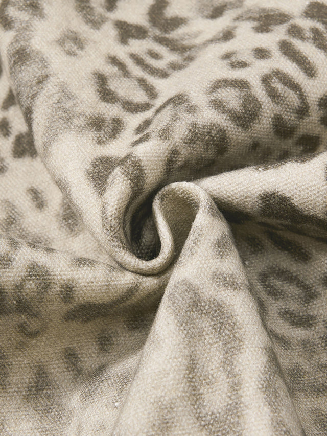 Washed Leopard-Print Super-Baggy Jeans