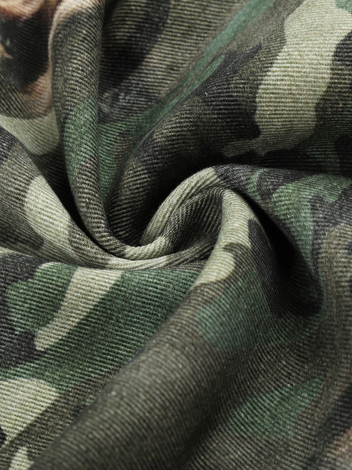 Camo and Leopard-Print Panelled Baggy Cargo Jeans
