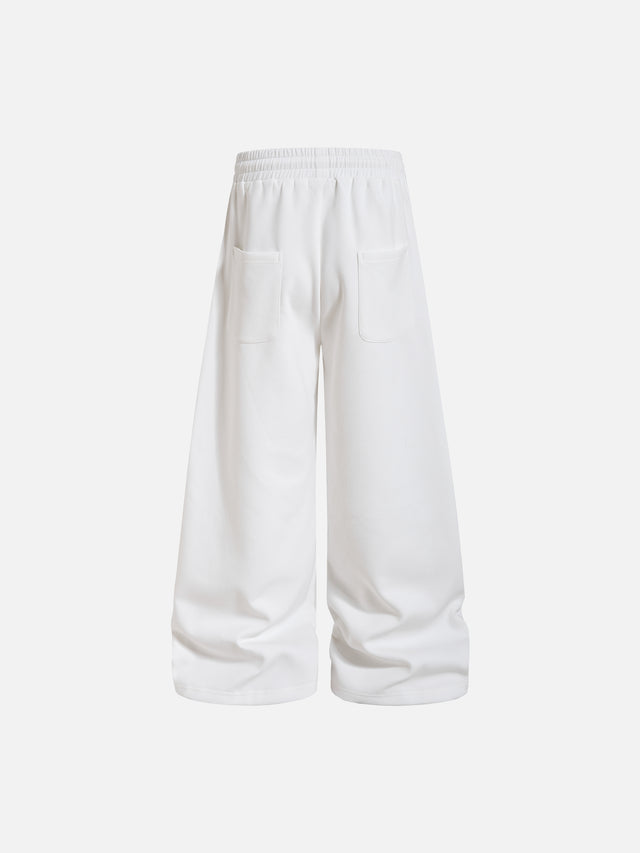 Star and Stripe Number Graphic Baggy Sweatpants