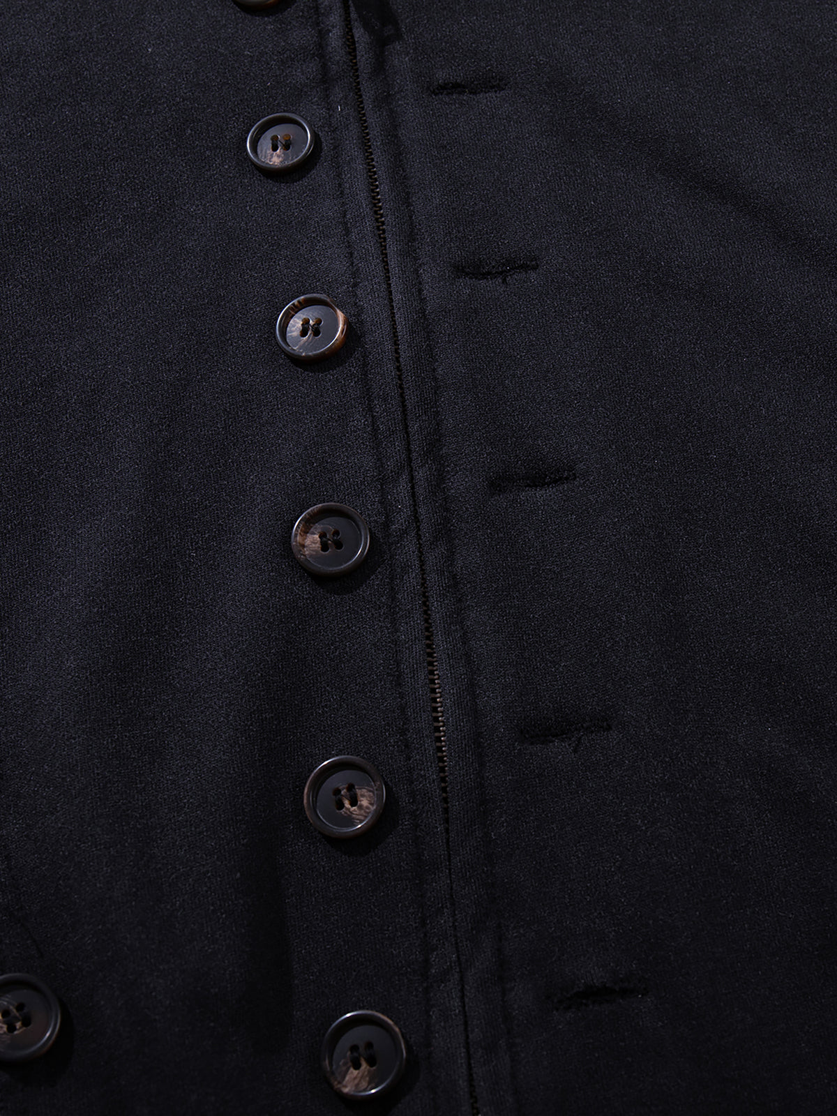 Button-Embellished Boxy Zip-Up Hoodie