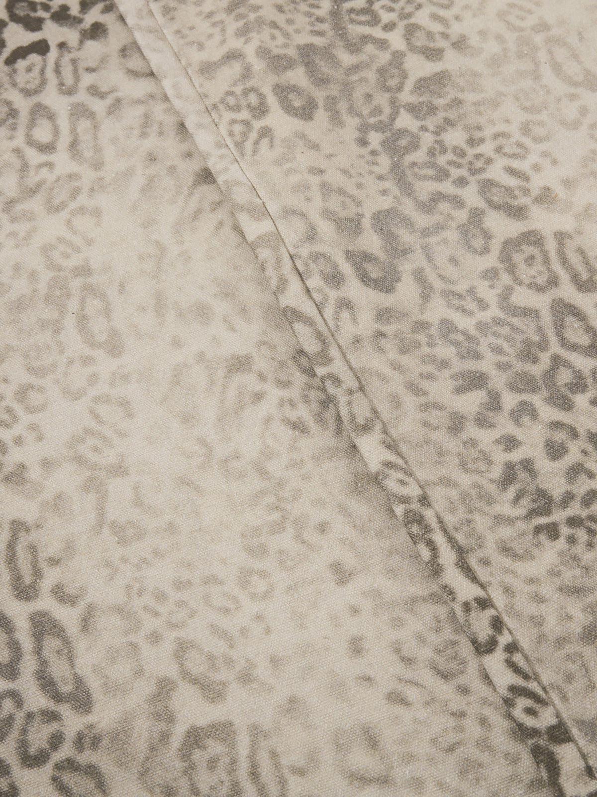 Washed Leopard-Print Super-Baggy Jeans