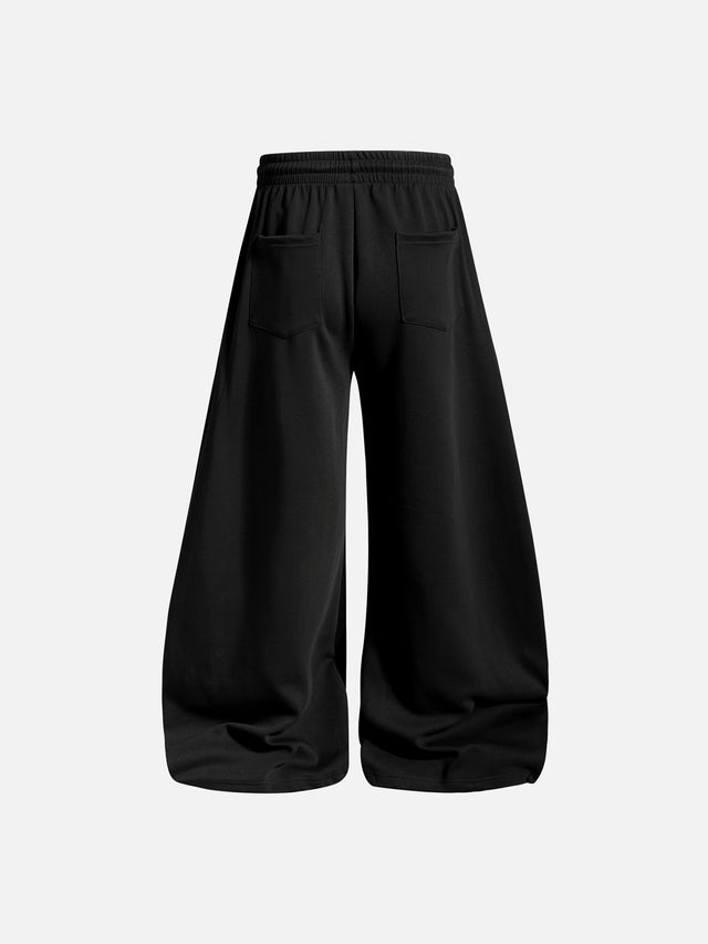 Napoleonic-Inspired Braided-Trim Super-Baggy Sweatpants