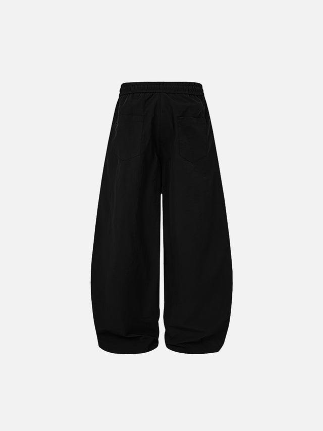 Reflective Piping Parachute Baggy Track Pants