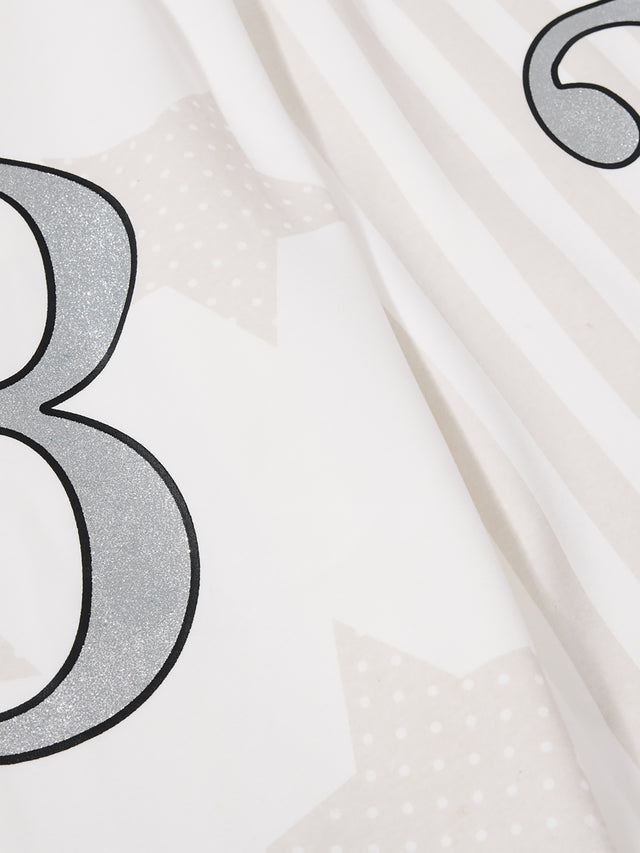 Star and Stripe Number Graphic Baggy Sweatpants