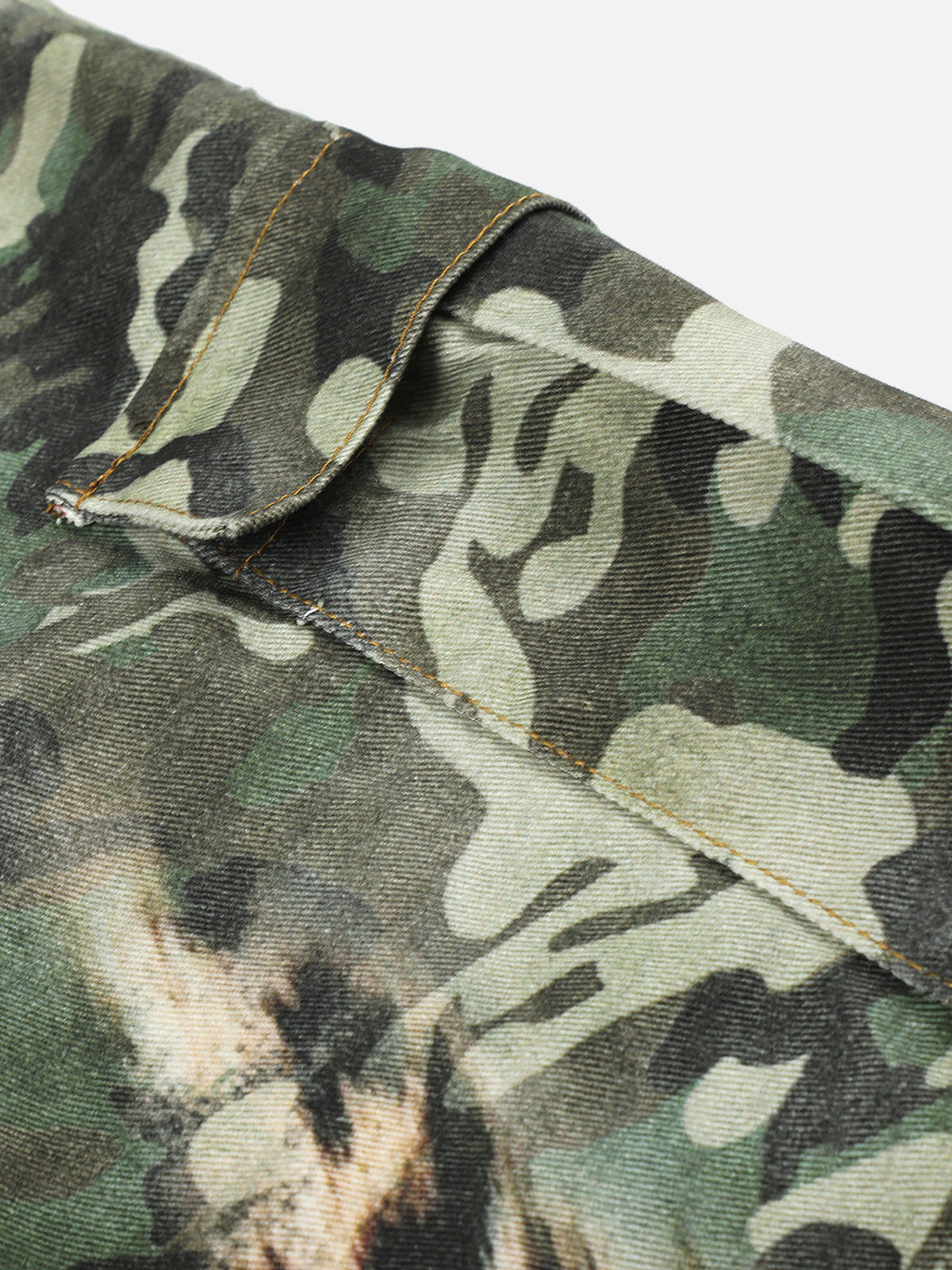 Camo and Leopard-Print Panelled Baggy Cargo Jeans