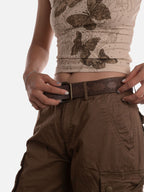 Embossed Pin-Buckle Belt
