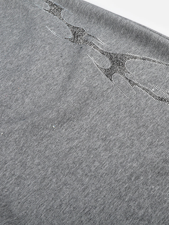 Rhinestone Tribal Graphic Baggy Sweatpants