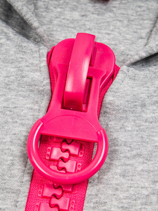 Chunky Neon Zip Slim-Fit Hoodie