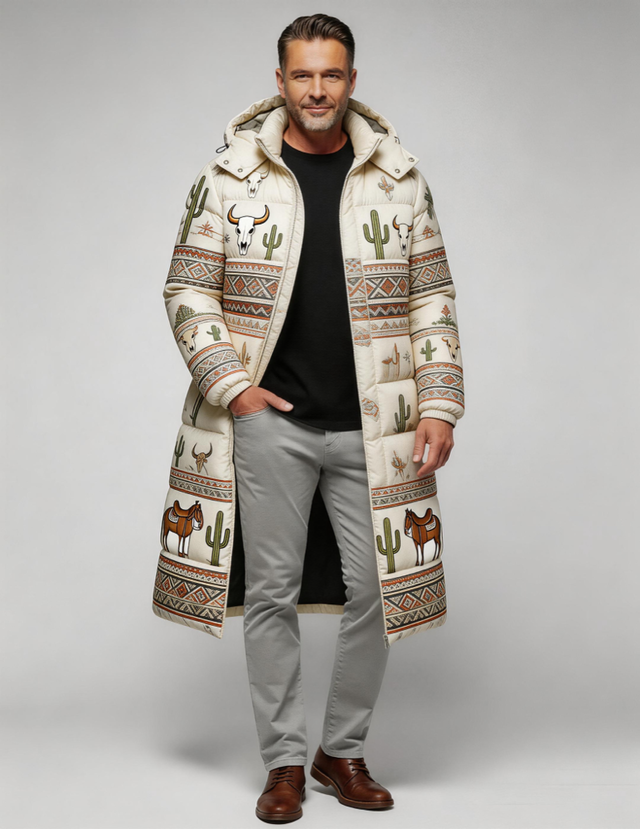Men's Hooded Cotton-Padded Jacket