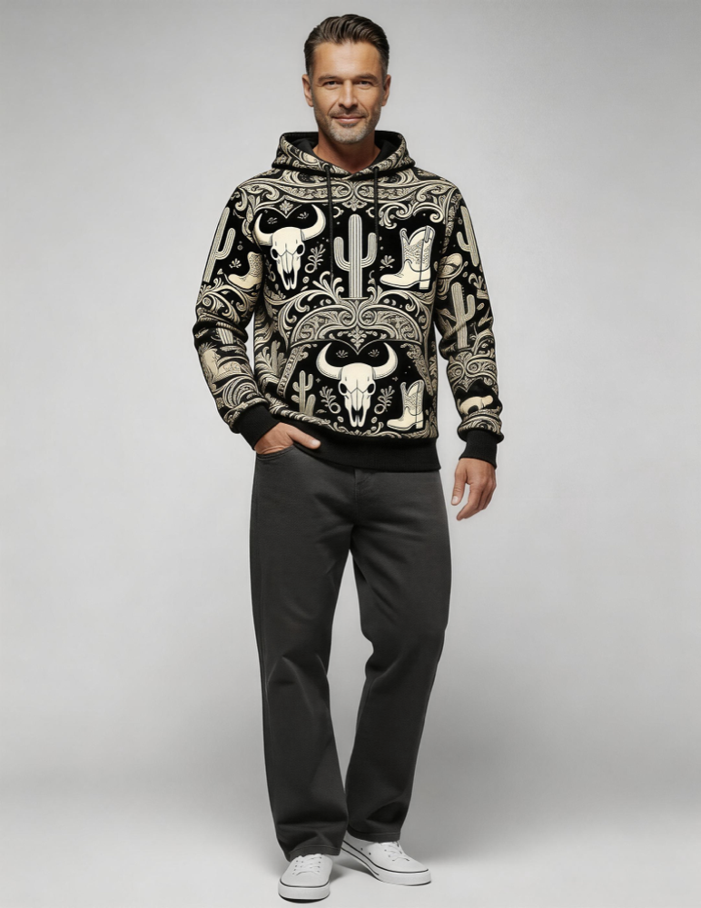 Men's Stylish Printed Hoodie