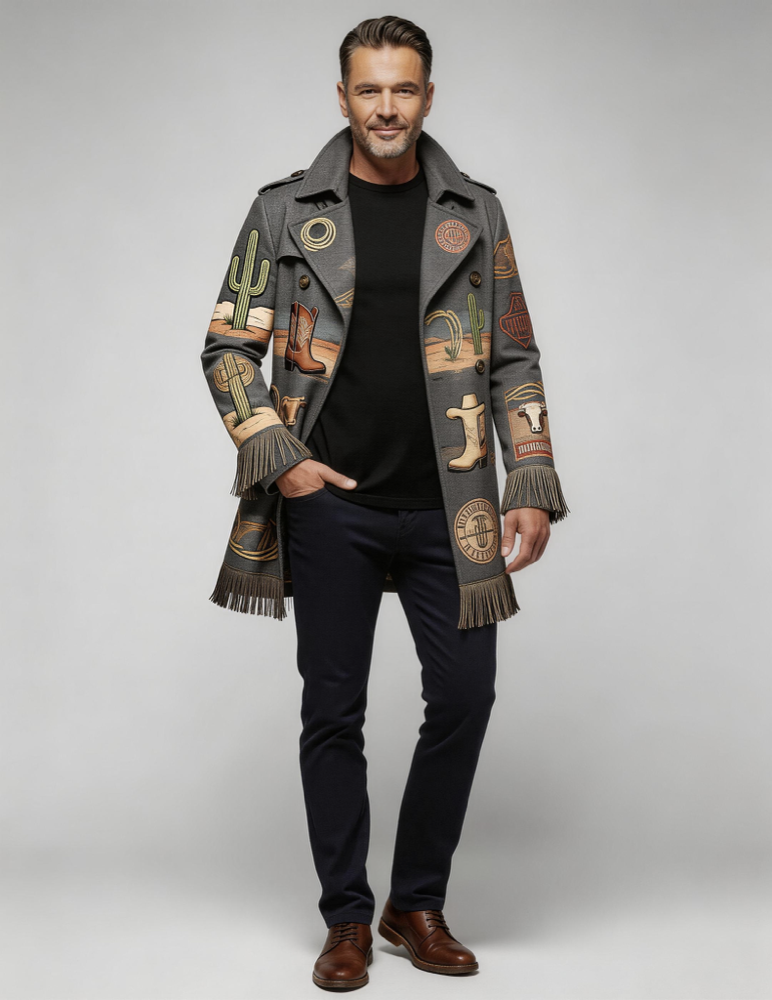 Men's Casual Mid-Length Jacket