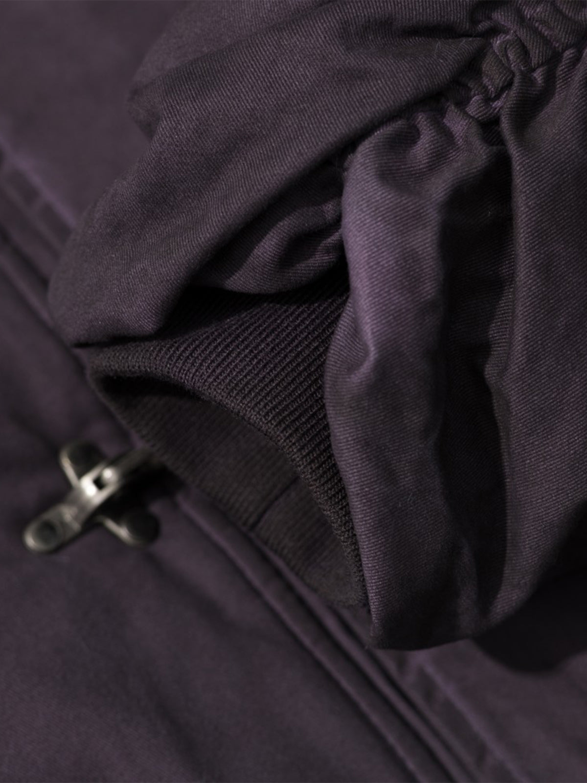Fireman Clip Ruched-Sleeve Washed Boxy Bomber Jacket