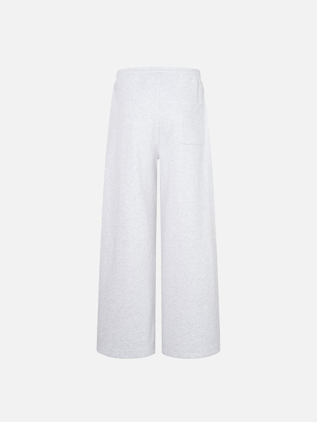 Clasp-Buckle Straight-Leg Sweatpants