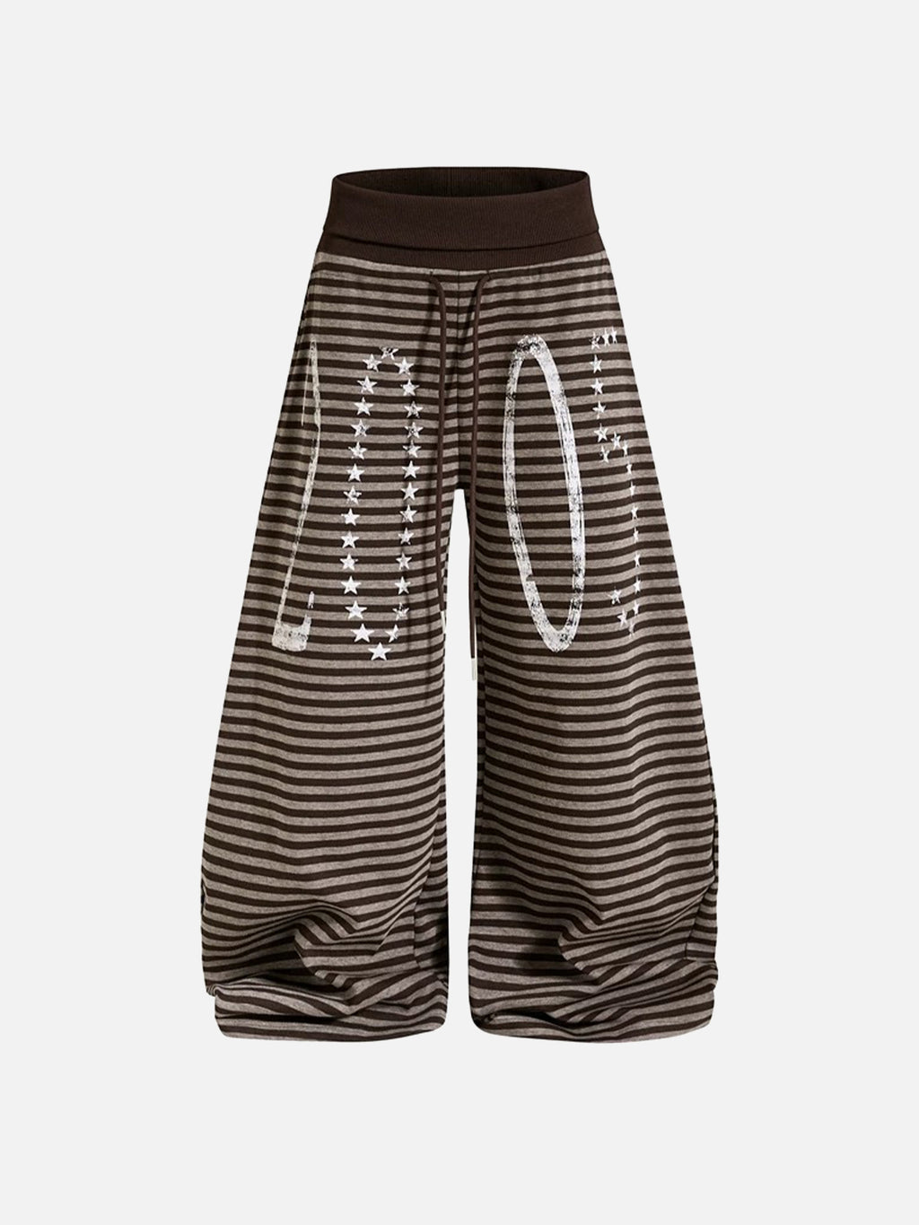 Striped Graphic Baggy Sweatpants