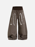 Striped Graphic Baggy Sweatpants