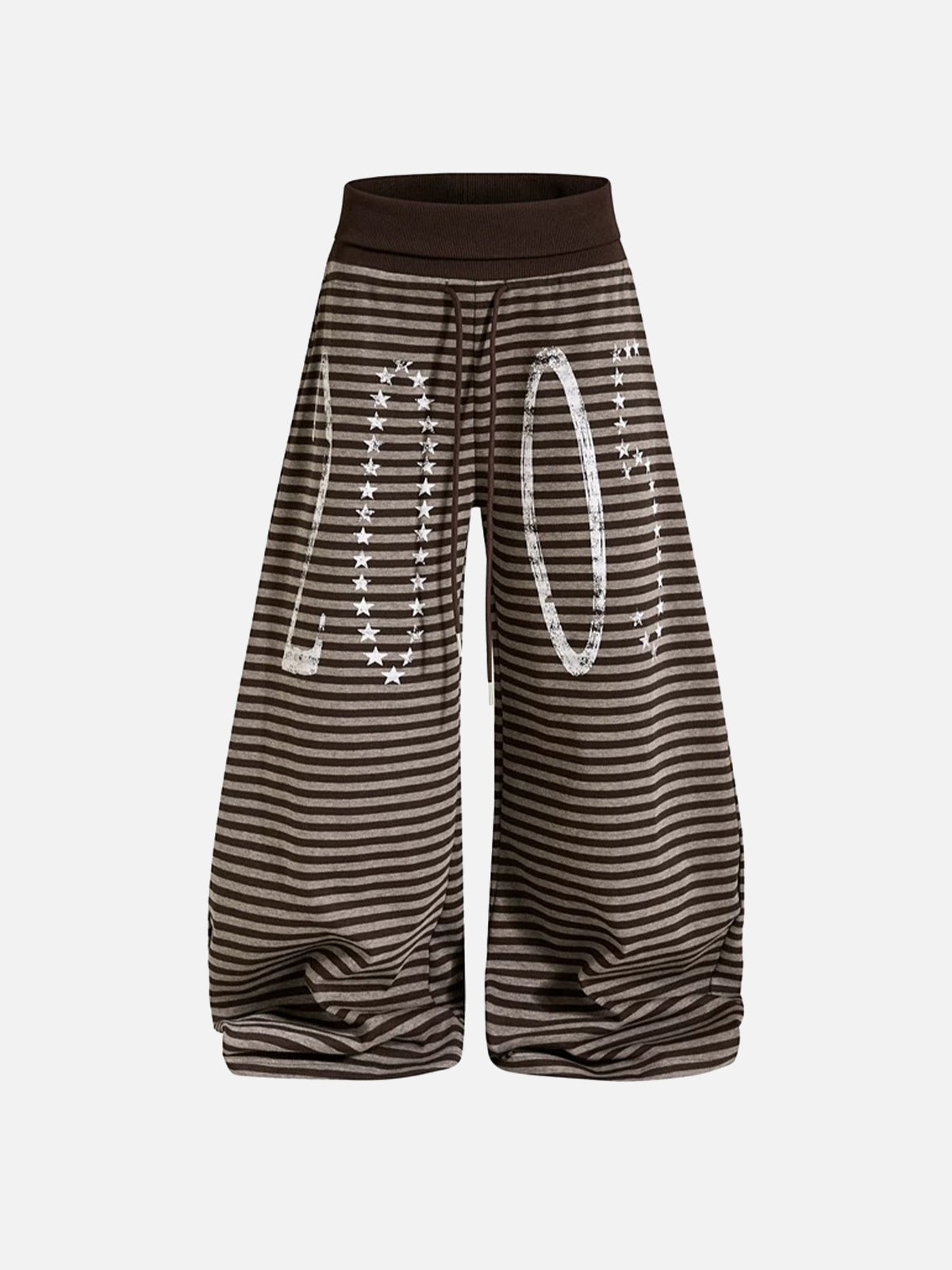 Striped Graphic Baggy Sweatpants